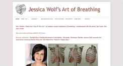 Desktop Screenshot of jessicawolfartofbreathing.com