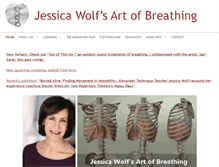 Tablet Screenshot of jessicawolfartofbreathing.com